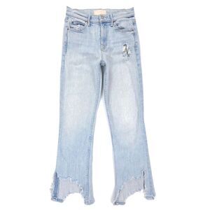 MOTHER Dutchie Ankle Jaws Crop Jeans Its Only Make Believe Beachy Boho Grunge 25